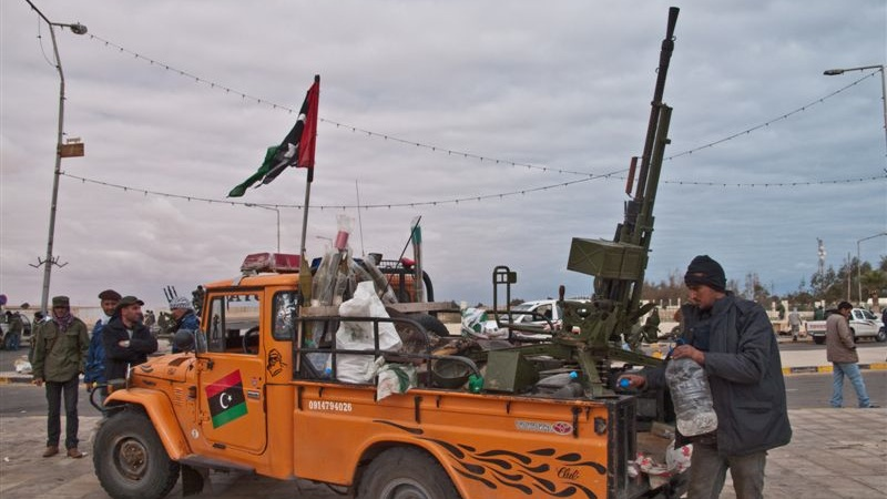 Illustration for article titled These are the trucks that power the Libyan Rebels